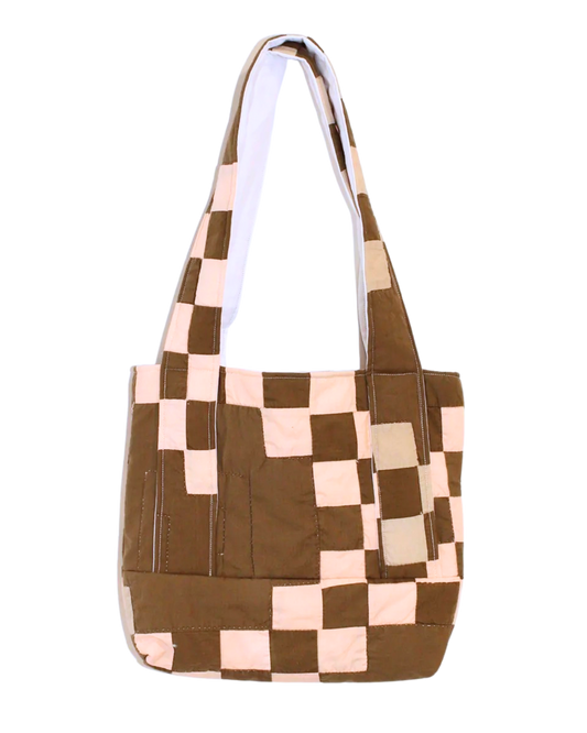 Brown and Pink Tote Bag