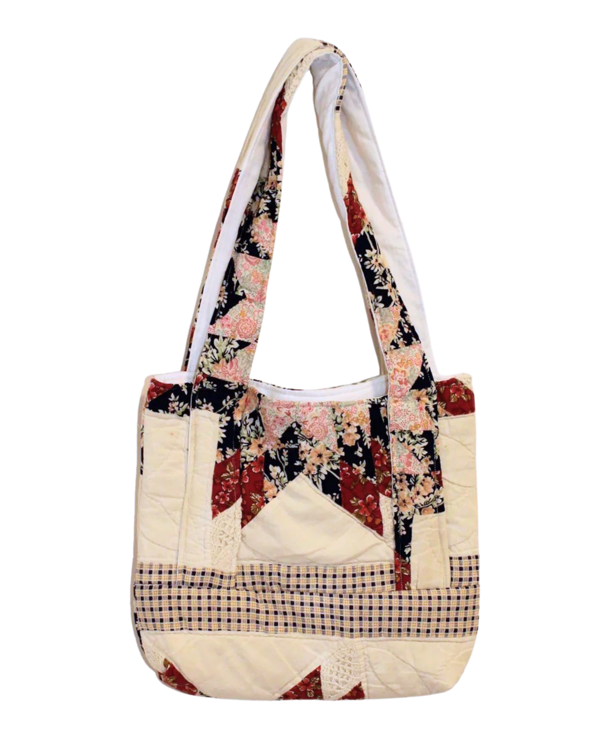 Patchwork Tan Tote Bag