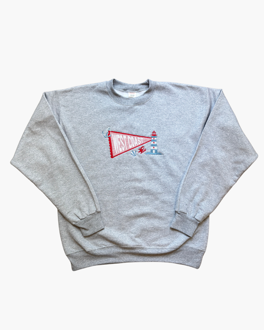 West Coast Pennant Embroidered Sweater
