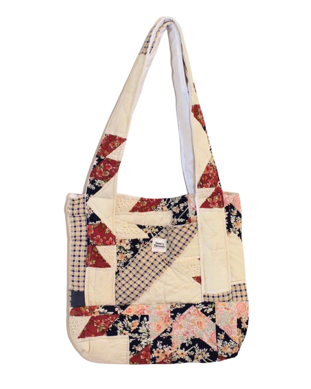 Patchwork Tan Tote Bag