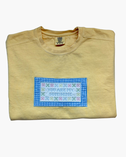 You Are My Sunshine Embroidered Sweatshirt