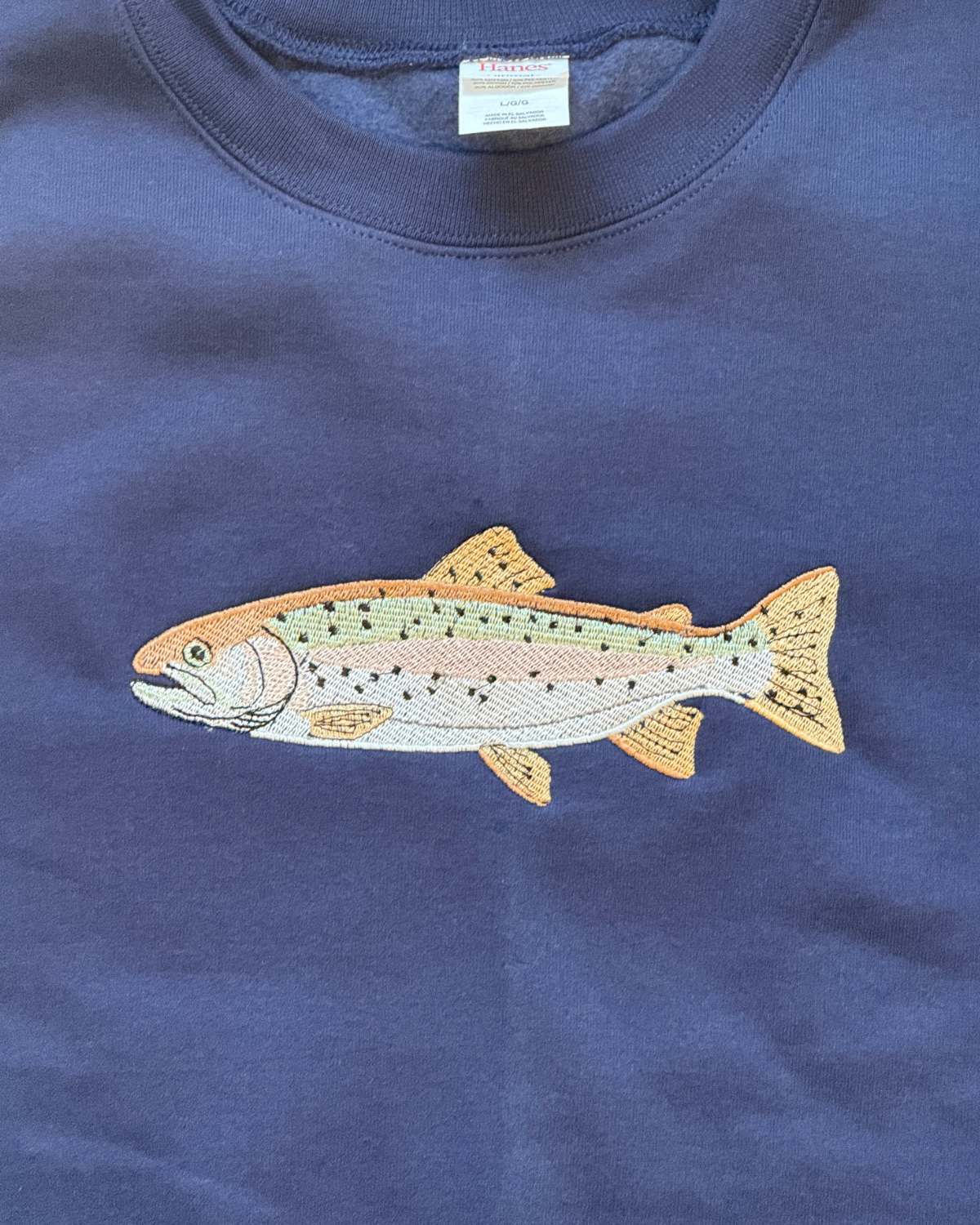 Embroidered Fish Sweater