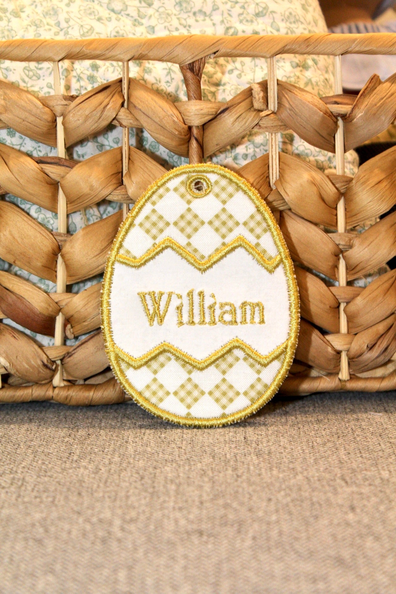 Custom Easter Basket Tag